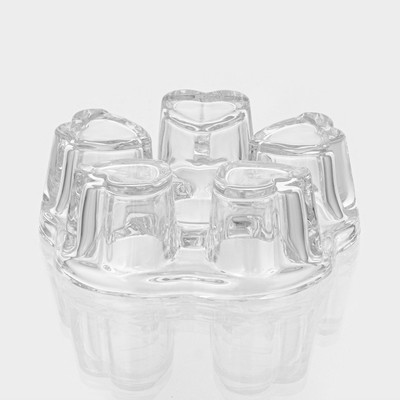 Подставка для подогрева «Хрусталик», d=14 см, стекло, прозрачная