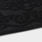 Коврик влаговпитывающий придверный Доляна «Восточная сказка», без окантовки, 39×62 см, цвет чёрный - фото 16105224