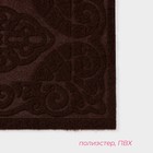 Коврик влаговпитывающий придверный Доляна «Восточная сказка», без окантовки, 40×60 см, цвет коричневый - фото 213192