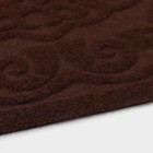 Коврик влаговпитывающий придверный Доляна «Восточная сказка», без окантовки, 40×60 см, цвет коричневый - фото 16105232