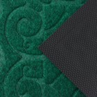Коврик влаговпитывающий придверный без окантовки Доляна «Восточная сказка», 40×60 см, цвет зелёный - фото 213202