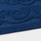 Коврик влаговпитывающий придверный Доляна «Восточная сказка», без окантовки, 40×60 см, цвет синий - фото 213210