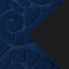 Коврик влаговпитывающий придверный Доляна «Восточная сказка», без окантовки, 40×60 см, цвет синий - Фото 5