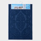 Коврик влаговпитывающий придверный Доляна «Восточная сказка», без окантовки, 40×60 см, цвет синий - фото 16105253