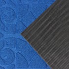 Коврик влаговпитывающий придверный Доляна «Восточная сказка», без окантовки, 40×60 см, цвет синий - фото 16105248