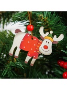 Елочная игрушка «Счастливый олень», МИКС - Фото 4