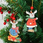 Подвеска «Новогодний олень», МИКС - Фото 1