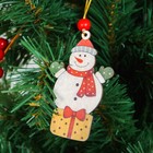 Подвеска новогодняя «Снеговик с подарочками», МИКС - Фото 3