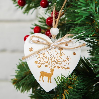 Ёлочная игрушка «Волшебный олень», односторонняя