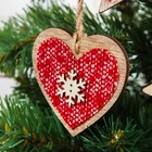 Елочная игрушка «Зимний вечер», МИКС, красная - Фото 2