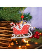 Елочная игрушка «Сани с подарками» - Фото 2