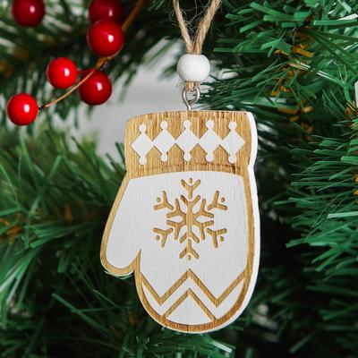 Елочная игрушка «Новогодняя варежка»