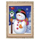 Алмазная мозаика "Снеговик" 20*27см, 31 цвет - Фото 1