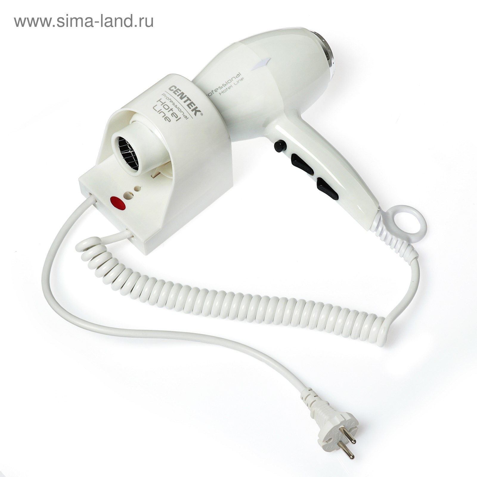 Фен Centek CT-2251, настенный, 2100 Вт, 3 скорости, 2 температурных ...