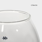 Бокал из стекла с трубочкой для вина Magistro «Пантера», 300 мл, 10,5×8,5×12,5 см - фото 4653065
