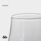 Бокал для вина Magistro «Forma. Пантера», 300 мл, с трубочкой, стекло, прозрачный - Фото 2