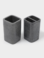 Набор аксессуаров для ванной комнаты «Гранит», 4 предмета, дозатор 350 мл, мыльница, 2 стакана, серый - Фото 6