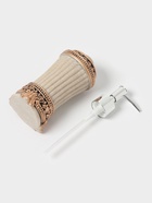 Аксессуары для ванной «Вензеля», 4 предмета, дозатор 200 мл, мыльница, 2 стакана, бежевые - Фото 5