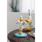 Набор аксессуаров для ванной комнаты «Утиные истории», 4 предмета, дозатор 200 мл, мыльница, стакан, подставка для щёток, белый - Фото 6