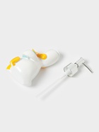 Набор аксессуаров для ванной комнаты «Утиные истории», 4 предмета, дозатор 200 мл, мыльница, стакан, подставка для щёток, белый - Фото 8