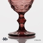 Бокал из стекла Magistro «Ла-Манш», 250 мл, 8×15,3 см, цвет розовый - фото 4251862