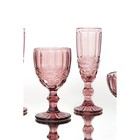 Бокал из стекла Magistro «Ла-Манш», 250 мл, 8×15,3 см, цвет розовый - фото 4251867