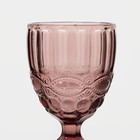 Бокал из стекла Magistro «Ла-Манш», 250 мл, 8×15,3 см, цвет розовый - фото 4251865