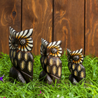 Набор сувенирный «Совы», h=8 см, h=10 см, h=12 см - Фото 2