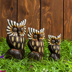 Набор сувенирный «Совы», h=8 см, h=10 см, h=12 см - Фото 3