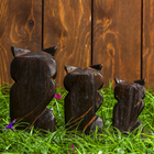 Набор сувенирный «Совы», h=8 см, h=10 см, h=12 см - Фото 4