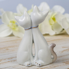 Сувенир керамика "Кот и кошка с сердечком" цветные 13х9,5х5 см - Фото 4
