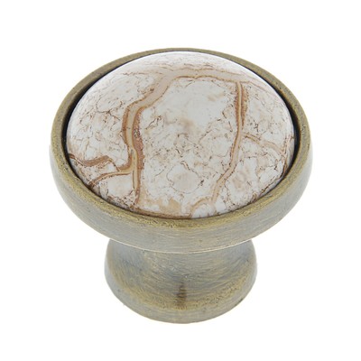 Ручка кнопка ART ТУНДРА  Ceramics 020, керамическая, цвет бронза
