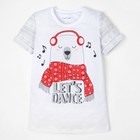 Пижама для девочки: джемпер и брюки KAFTAN "Lets dance", 13-14 лет, р-р 40, 100% хл - Фото 2