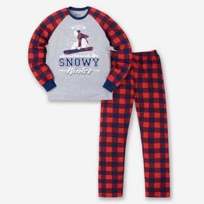 Пижама для мальчика: джемпер, брюки KAFTAN: Winter, рост 134–140 (36)