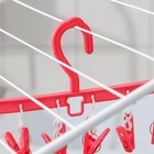Сушилка для белья подвесная Доляна, 8 прищепок, 29 см, МИКС - Фото 3