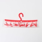 Сушилка для белья подвесная Доляна, 8 прищепок, 29 см, МИКС - Фото 5