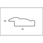 Рама для картин (зеркал) 40 х 50 х 3.2 см, пластиковая, Daria, старое золото - фото 24280497