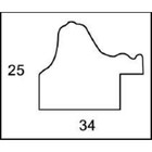 Рама для картин (зеркал) 40 х 50 х 3,3 см, пластиковая, Dorothy, золотая - фото 24451043