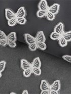 Аппликация для одежды «Бабочка», текстильная, 2.5×2.5 см, 10 шт., белая - Фото 2