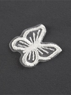 Аппликация для одежды «Бабочка», текстильная, 2.5×2.5 см, 10 шт., белая - Фото 3