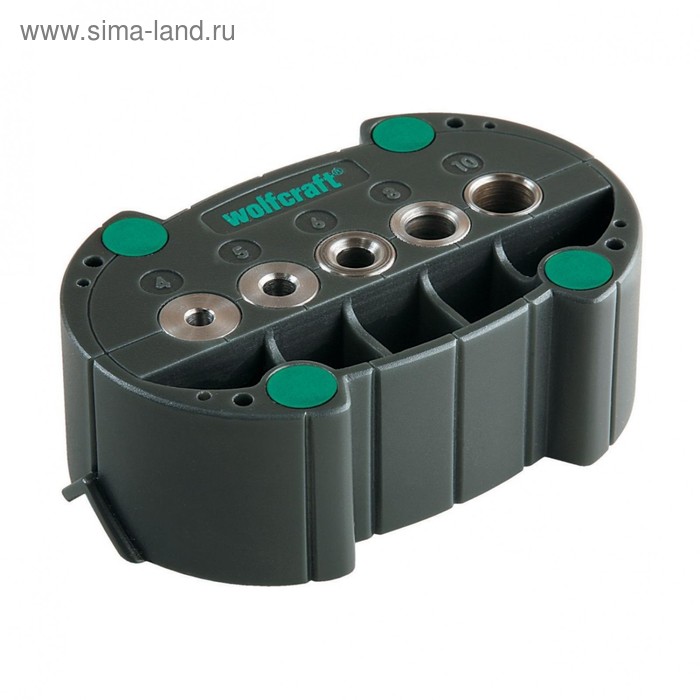 Кондуктор для сверления Wolfcraft 4685000, d=4,5,6,8,10 мм, V-образный паз - Фото 1