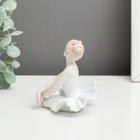 Сувенир керамика "Малышка-балерина в белом платье - Репетиция" 11х13х9,5 см - Фото 2