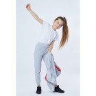Спортивный костюм для девочки , рост 146 см, цвет розовый/серый - Фото 3