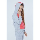 Спортивный костюм для девочки , рост 152 см, цвет розовый/серый - Фото 6