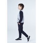 Спортивный костюм для мальчика, рост 128 см, цвет синий/серый - Фото 3