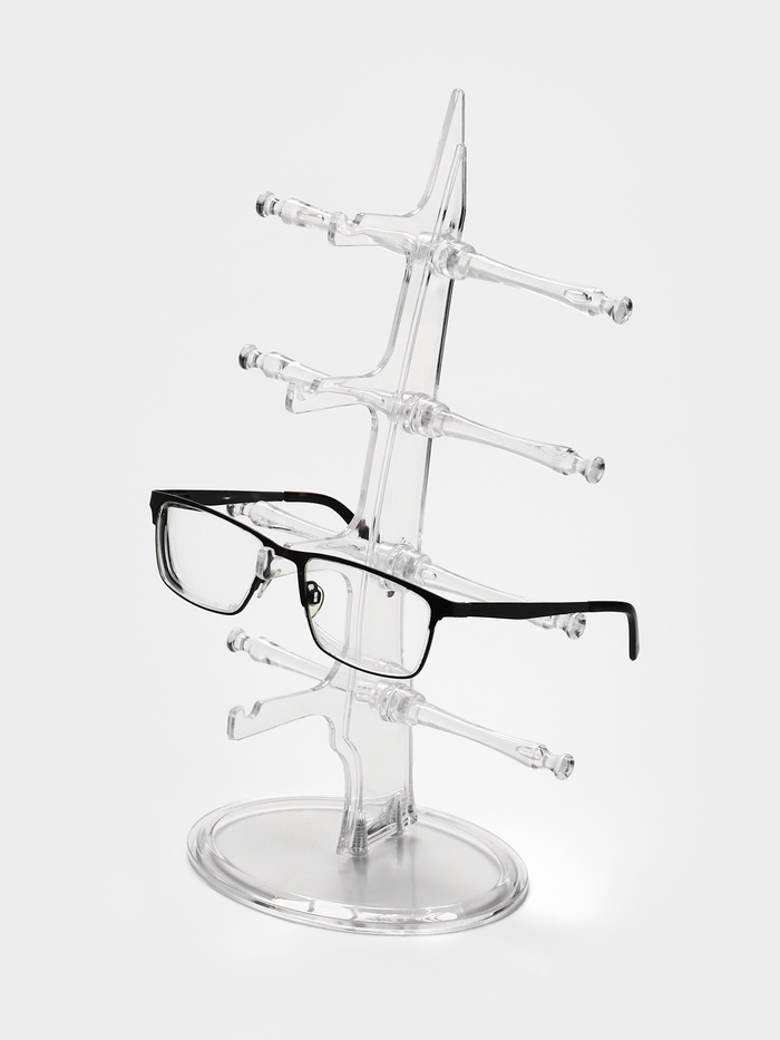 Подставка под очки 4 места, настольная 16×18.3×30 см, прозрачная - Фото 1