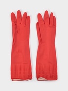 Перчатки хозяйственные Доляна, размер S, длинные манжеты, латексные, красные - Фото 6