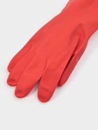 Перчатки хозяйственные Доляна, размер M, 38 см, длинные манжеты, латексные, красные - Фото 5