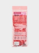 Перчатки хозяйственные Доляна, размер M, 38 см, длинные манжеты, латексные, красные - Фото 8