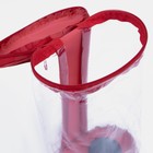 Косметичка на молнии, с ручкой, цвет красный - фото 24541127